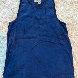 CHASER Blue Razor Back Blouse Size XS